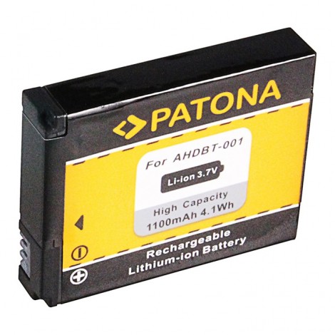 Patona Bateria Li-Ion para GoPro Hero1 e 2 (1100mAh)