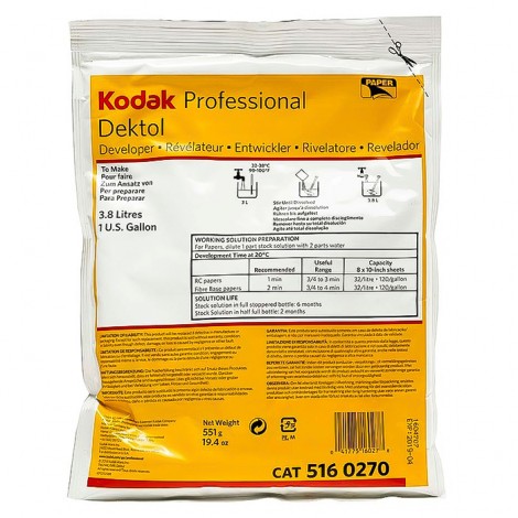 Kodak Revelador Dektol para 3.8L