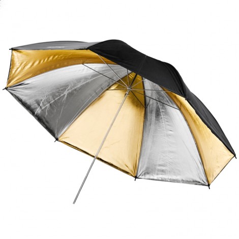 Walimex Pro Sombrinha Reflectora Prateada / Dourada - 109cm
