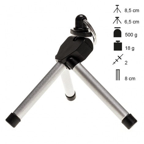 Dörr KiPod Mini-tripé Porta-chaves - Silver