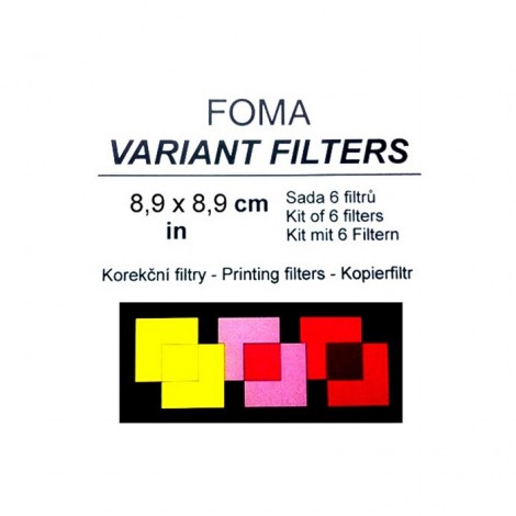 Foma Jogo de 6 Filtros para Ampliador - 9x9cm