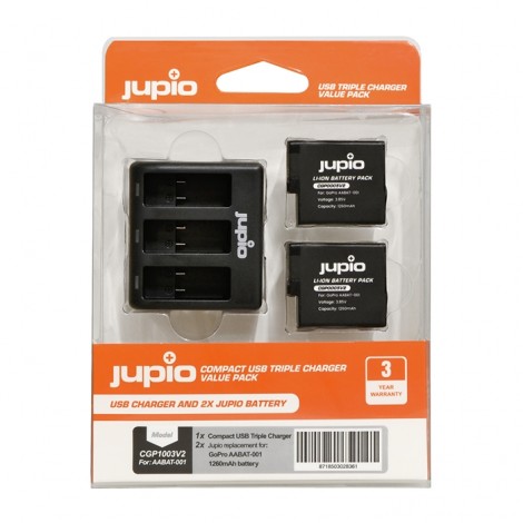 Jupio Pack Energia para GoPro Hero 5 / 6 / 7 / 8 (1260mAh)