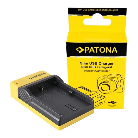 Patona Carregador Slim USB para Baterias Canon LP-E6 (N)