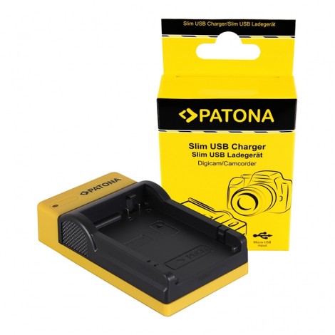 Patona Carregador Slim USB para Baterias Canon LP-E8