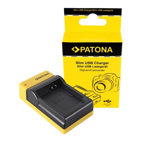 Patona Carregador Slim USB para Baterias Canon NB-13L