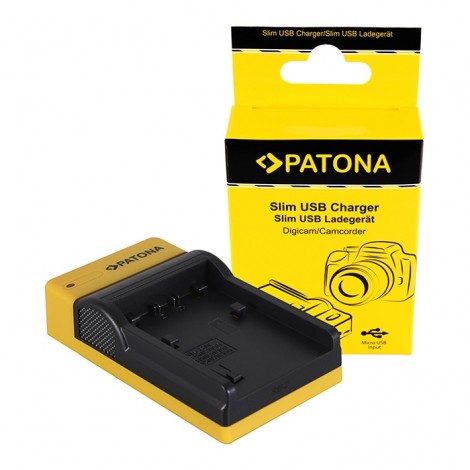 Patona Carregador Slim USB para Baterias Sony NP-FP / NP-FH / NP-FV