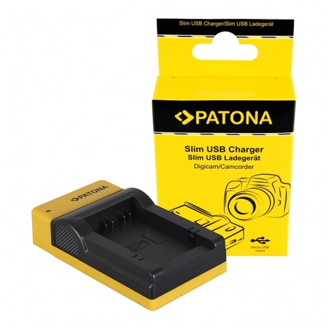 Patona Carregador Slim USB para Baterias Panasonic DMW-BMB9