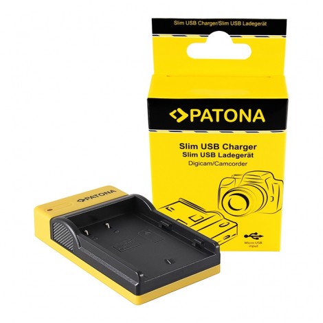 Patona Carregador Slim USB para Baterias Fuji NP-W126 (S)
