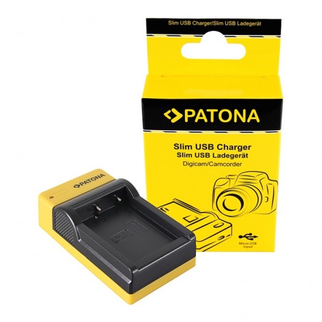 Patona Carregador Slim USB para Baterias Panasonic DMW-BLF19E