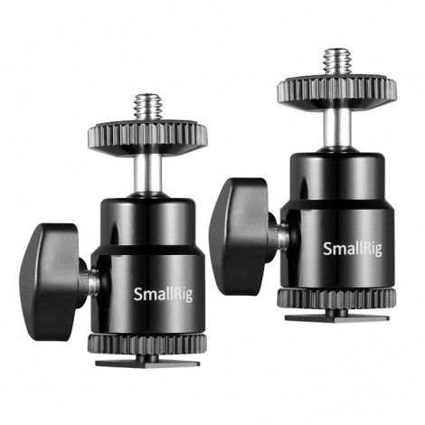 SmallRig 2059 - Conjunto 2x Cabeça Articulada para Fixação Sapata