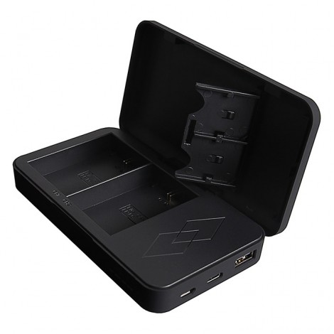 Patona Carregador Duplo USB Canon LP-E6 + Função Powerbank