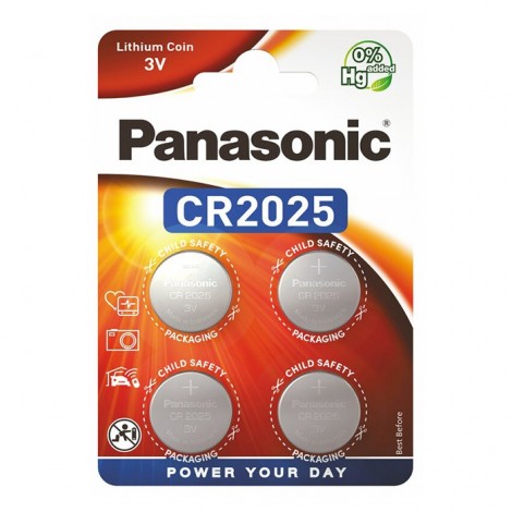 Panasonic Pilha CR2025 - Pack de 4