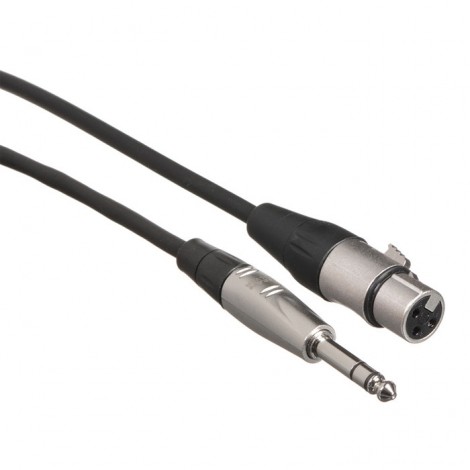 Hosa Pro Series Cabo XLR Fêmea - Jack 6.3mm TRS - 1.5m