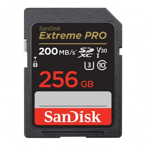 Sandisk SDXC Extreme Pro V30 200MB/s - 256GB