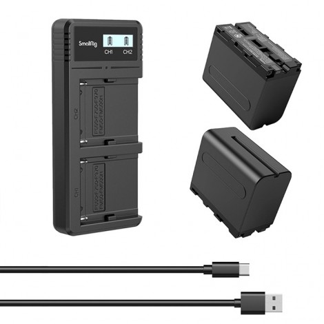 SmallRig 3823 - Kit Carregador Duplo + 2x NP-F970