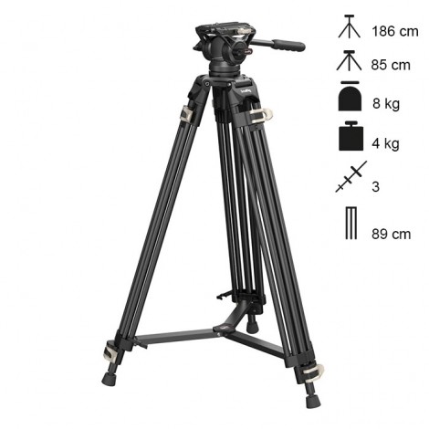 SmallRig 3751B - Tripé Video AD-01