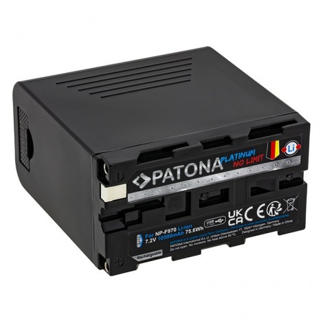 Patona Platinum Bateria NP-F970 com USB-C (10 500mAh)