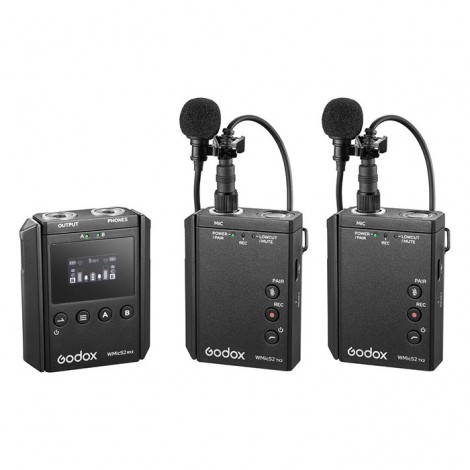 Godox WMicS2 Kit 2 - Sistema Microfones sem Fio
