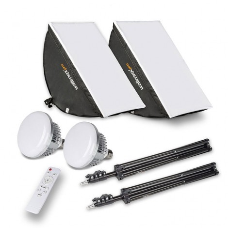 Walimex Pro Kit Duplo LED BiColor 60W - Rectangular