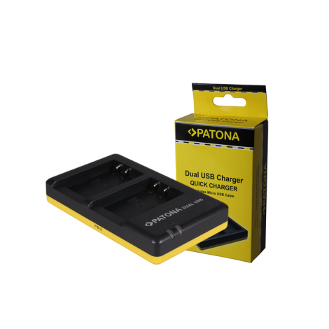 Patona Carregador Duplo USB para 2 Baterias Canon LP-E17