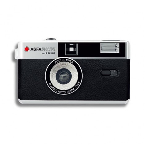Agfaphoto Câmara Analógica 35mm - Half Frame - Preta