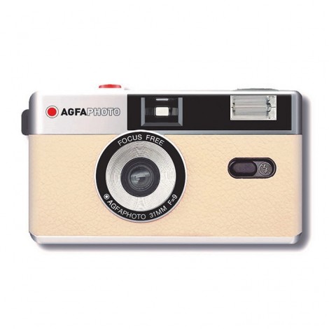 Agfaphoto Câmara Analógica 35mm com Flash - Bege