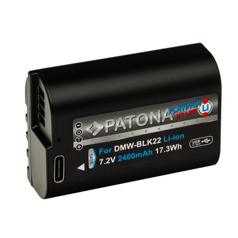 Patona Platinum Bateria DMW-BLK22 com USB-C (2400mAh)