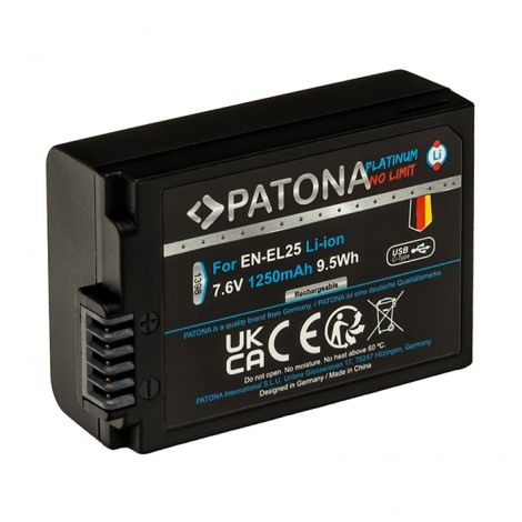 Patona Platinum Bateria EN-EL25 com USB-C (1250mAh)