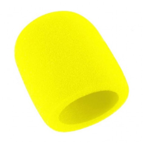 Esponja para Microfone Mão - Amarelo