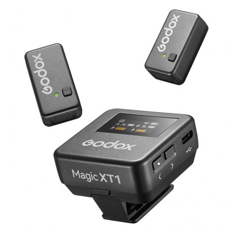 Godox Magic XT1 - Microfone Duplo de Lapela Wireless