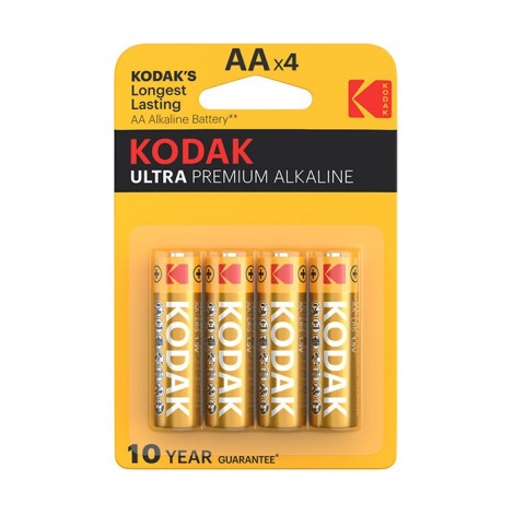 Kodak Pack 4 Pilhas AA - Ultra Premium Alkaline