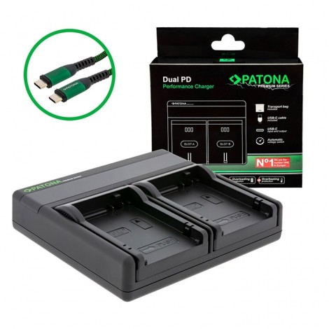 Patona Carregador Dual PD Premium para LP-E8