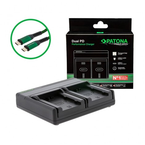 Patona Carregador Dual PD Premium para NP-W235