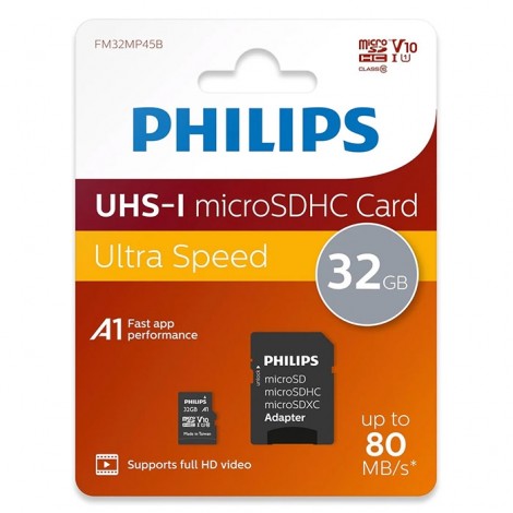 Philips Micro SDHC 80MB/s - 32GB