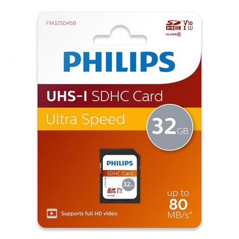 Philips SDHC Ultra Speed 80MB/s - 32GB