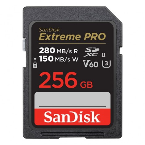 Sandisk SDXC Extreme Pro V60 280MB/s - 256GB