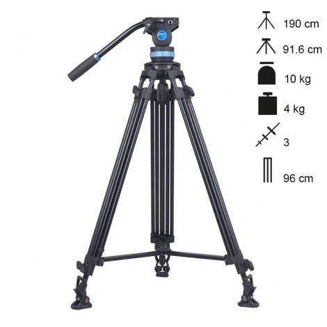 Sirui Kit Tripé Vídeo Alumínio SH-25 