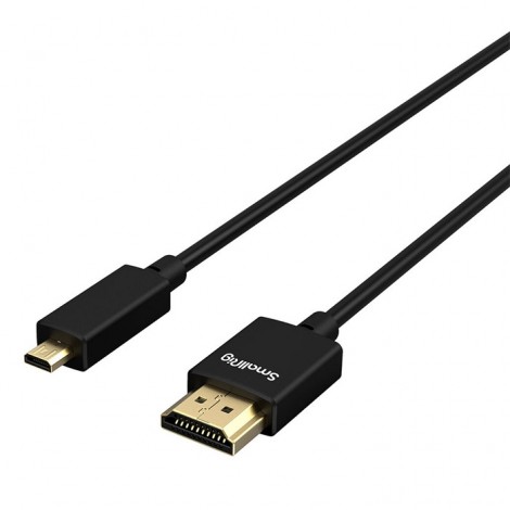 SmallRig 3042B - Cabo microHDMI-HDMI Ultra Slim 4K - 35cm