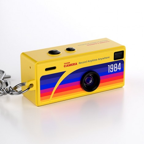 Swiss+Go Câmara Digital Porta-chaves 1984 - Amarela