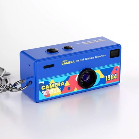 Swiss+Go Câmara Digital Porta-chaves 1984 - Azul