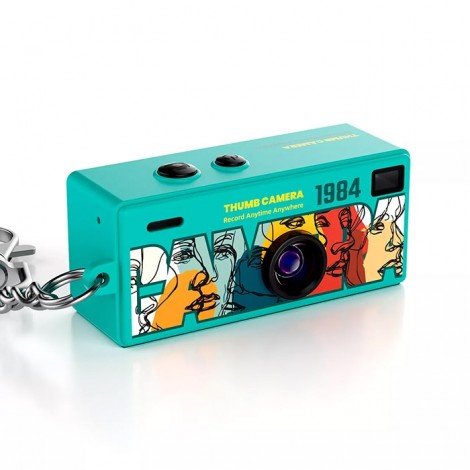 Swiss+Go Câmara Digital Porta-chaves 1984 - Turquesa