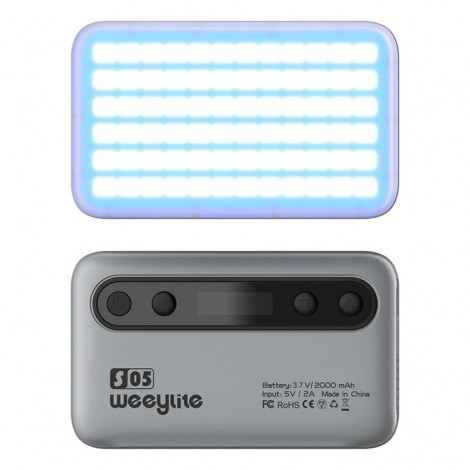 Viltrox Weeylite S05 Portable Pocket RGB Light - Cinzento