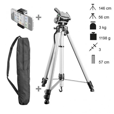 Walimex Pro Tripé Completo WT-3530 - Silver