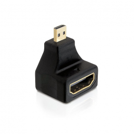 Delock Adaptador HDMI fêmea / Micro-HDMI macho - 90º