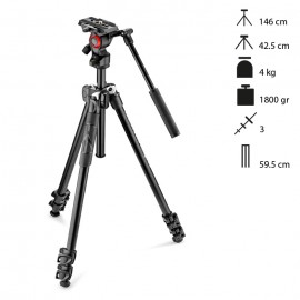 Manfrotto Conjunto Tripé Vídeo MK290LTA3-V