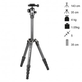 Manfrotto Tripé Carbono Element Traveller Small