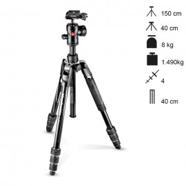Manfrotto Tripé Compacto BeFree Advanced Twist Lock - Preto
