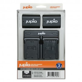 Jupio Kit Carregador USB Duplo + 2 Baterias NP-FZ100 (2040mAh)