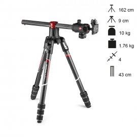 Manfrotto Tripé Carbono Compacto Befree GT XPRO Twist Lock