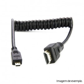 Caruba Cabo HDMI / MicroHDMI em Espiral - 40cm até 110cm